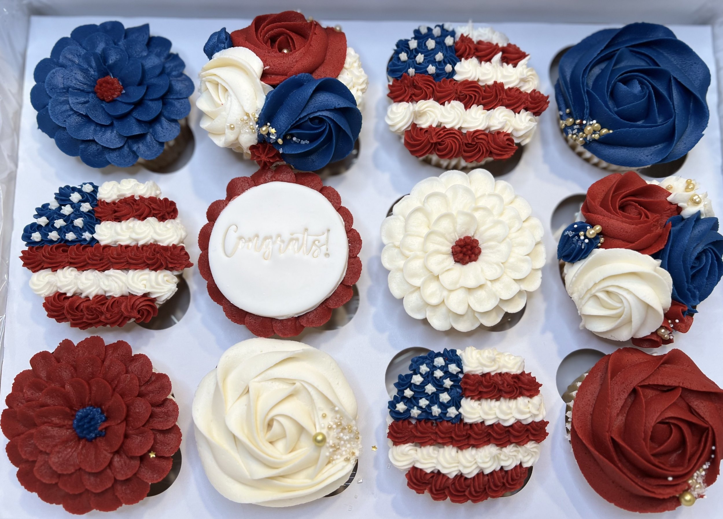 Americanization cupcakes Fourth of July