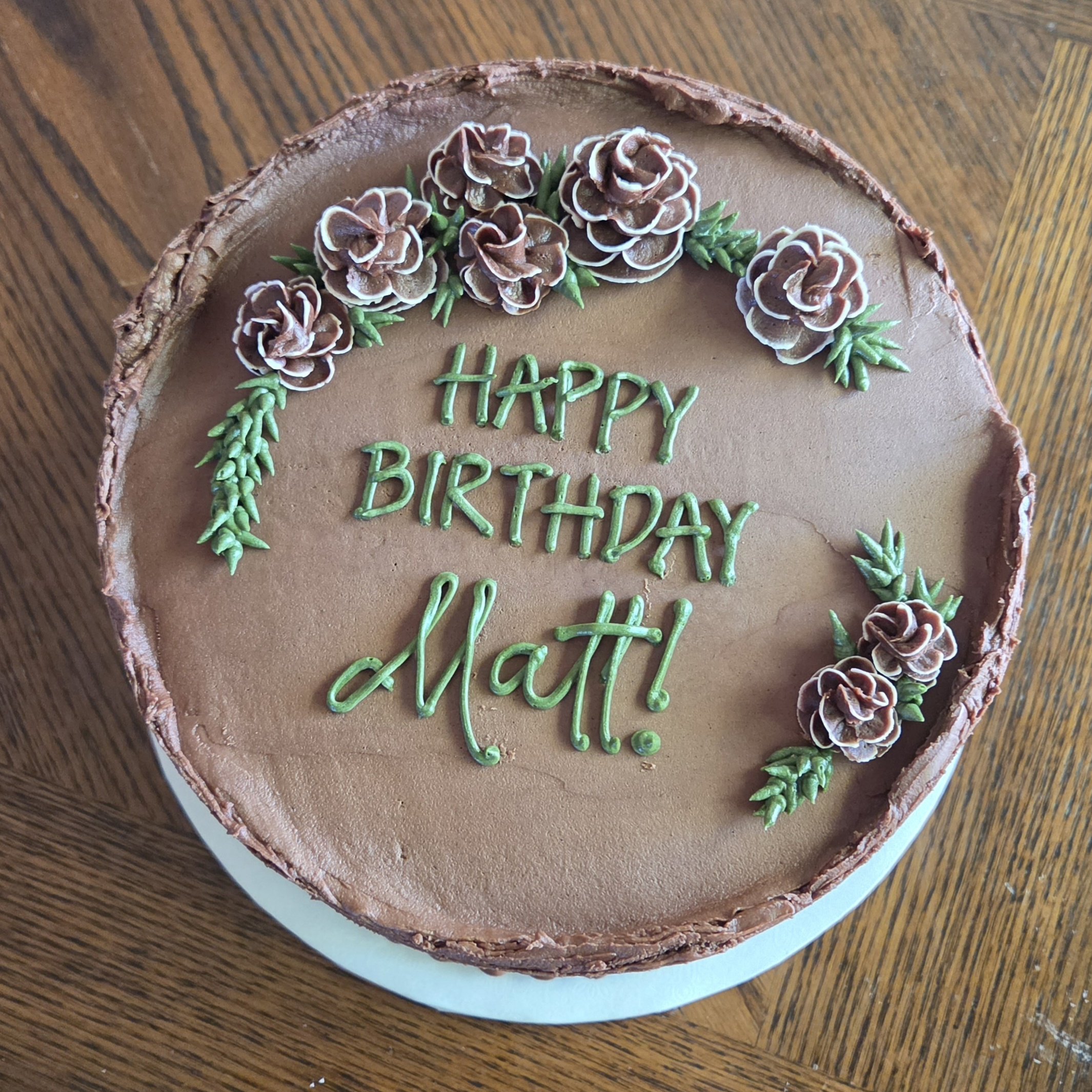 Masculine birthday cake