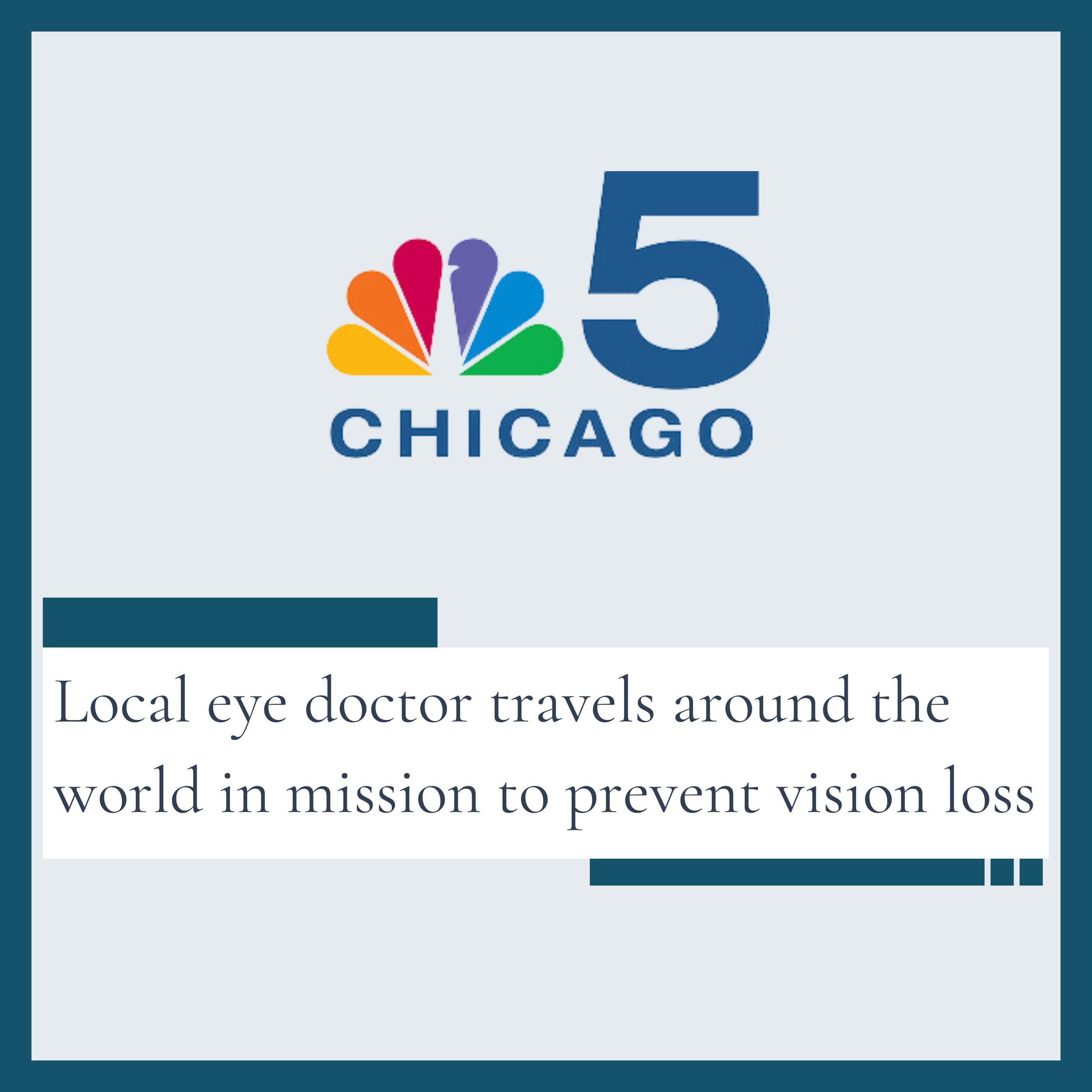 Local eye doctor travels around the world in mission to prevent vision loss