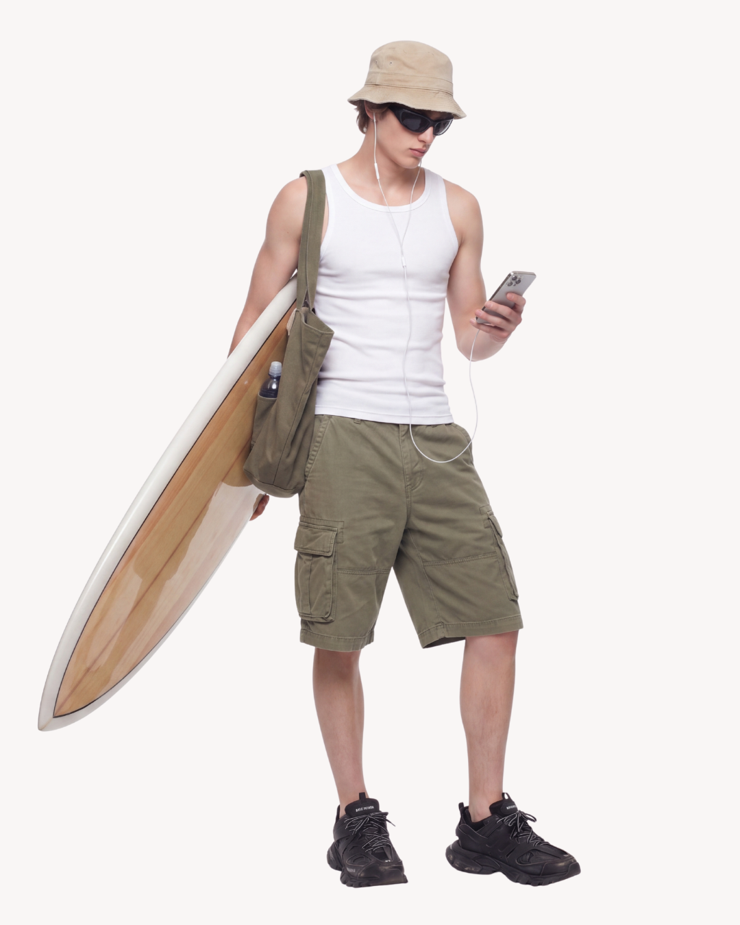 Slim Fit Ribbed Tank Top In White - Unisex (1).png