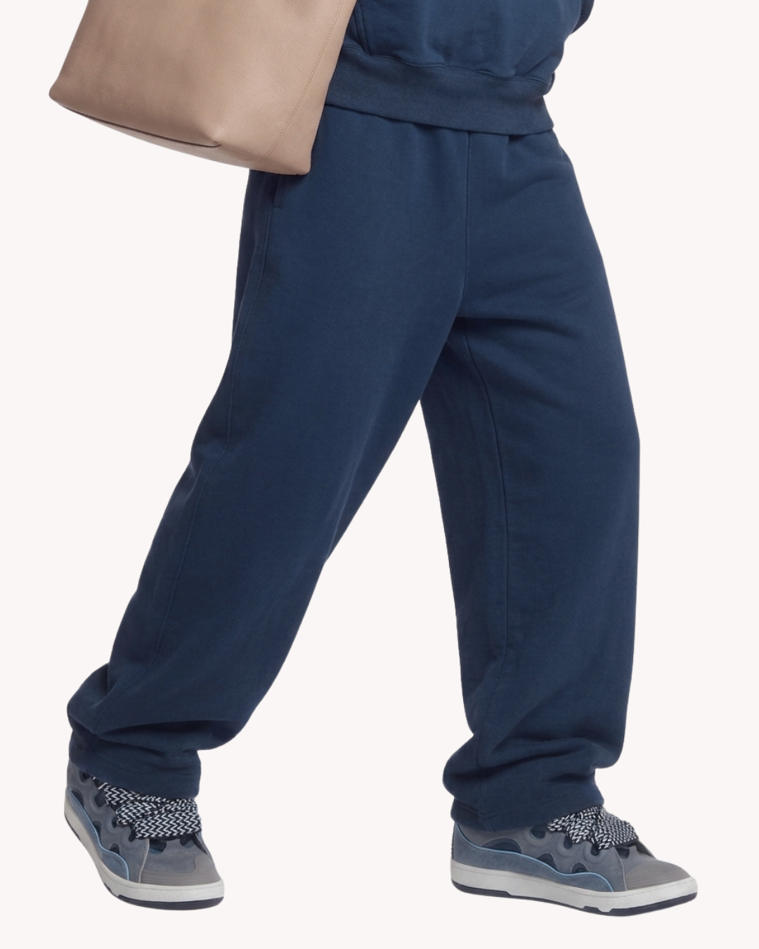 Heavyweight Baggy Fit Sweatpants In Navy - Unisex