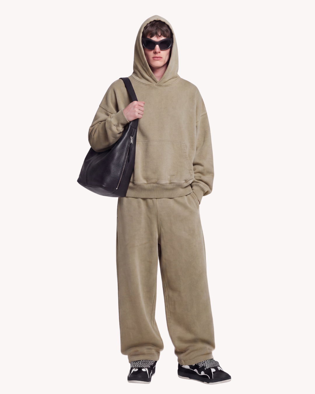Heavyweight Baggy Fit Vintage Wash Sunfaded Sweatpants In Raw Ecru - Unisex (1).png