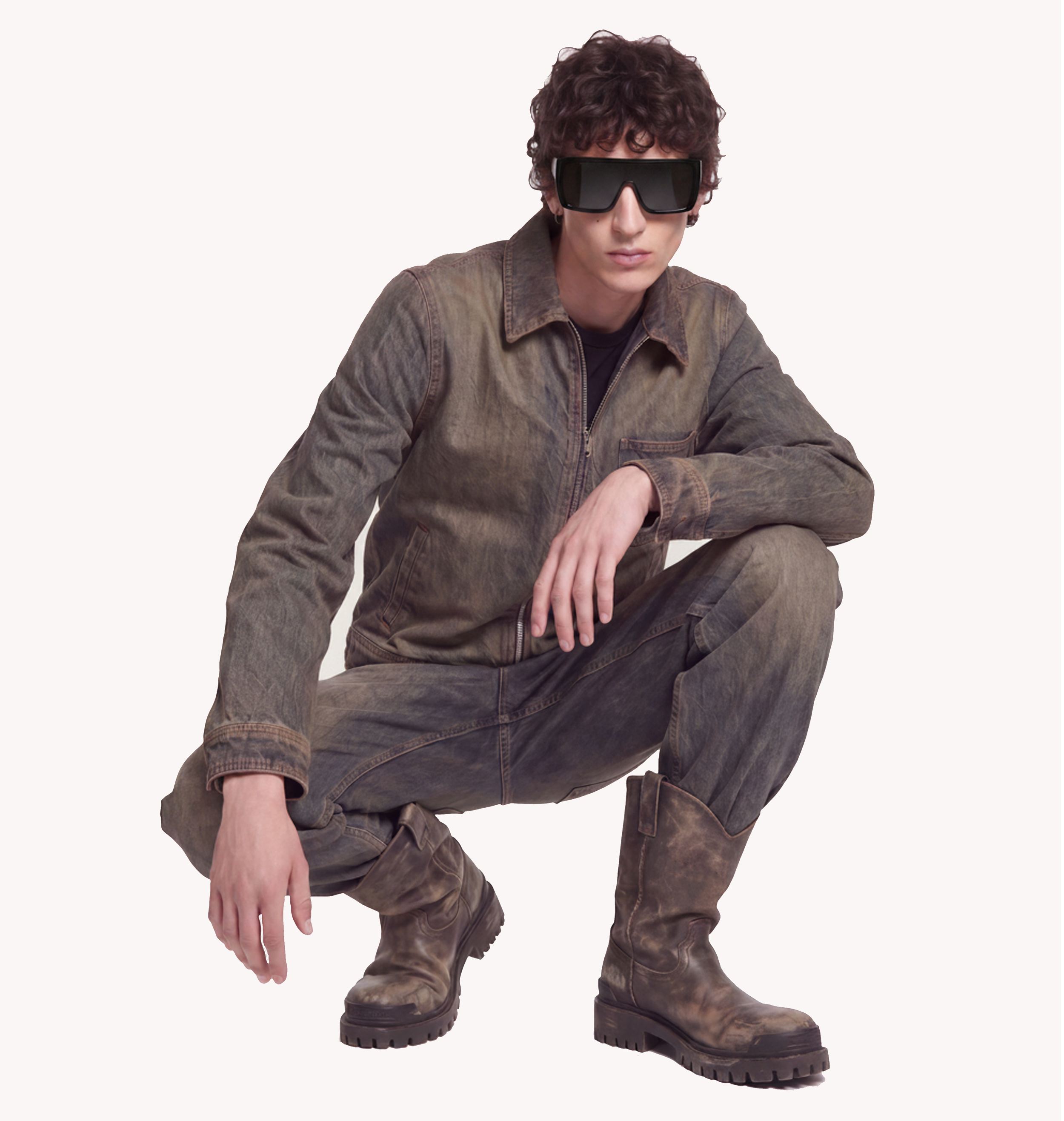Indigo Dark Faded Denim Set - On Model Man 1.png