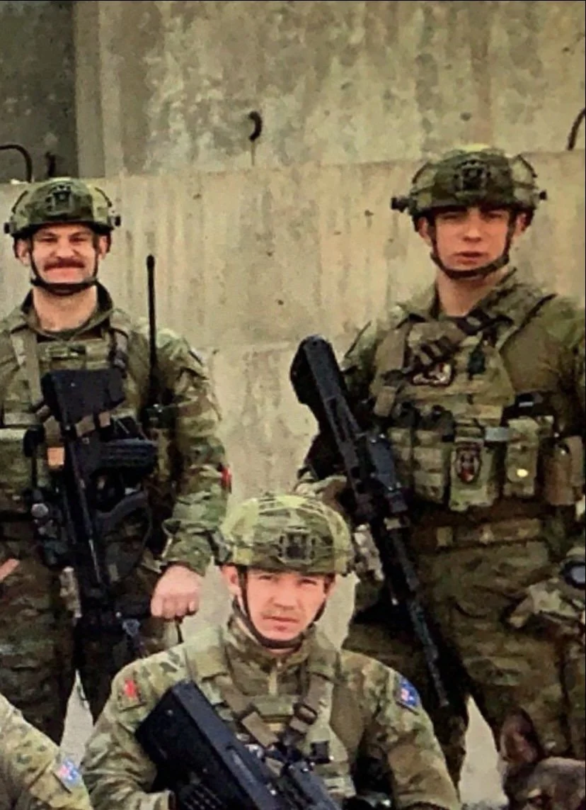 Veteran owners in uniform