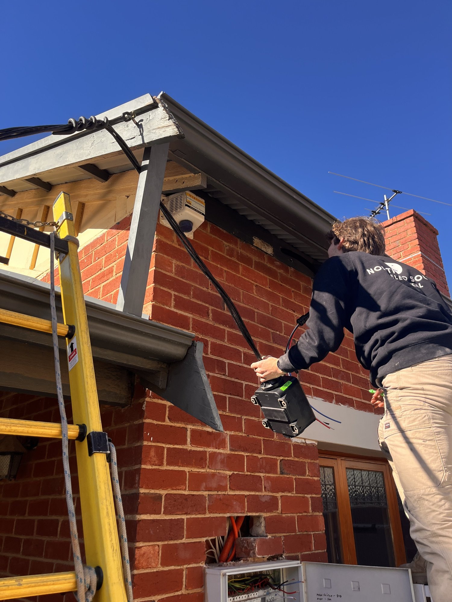 North To South Electrical crew working on an established Adelaide home