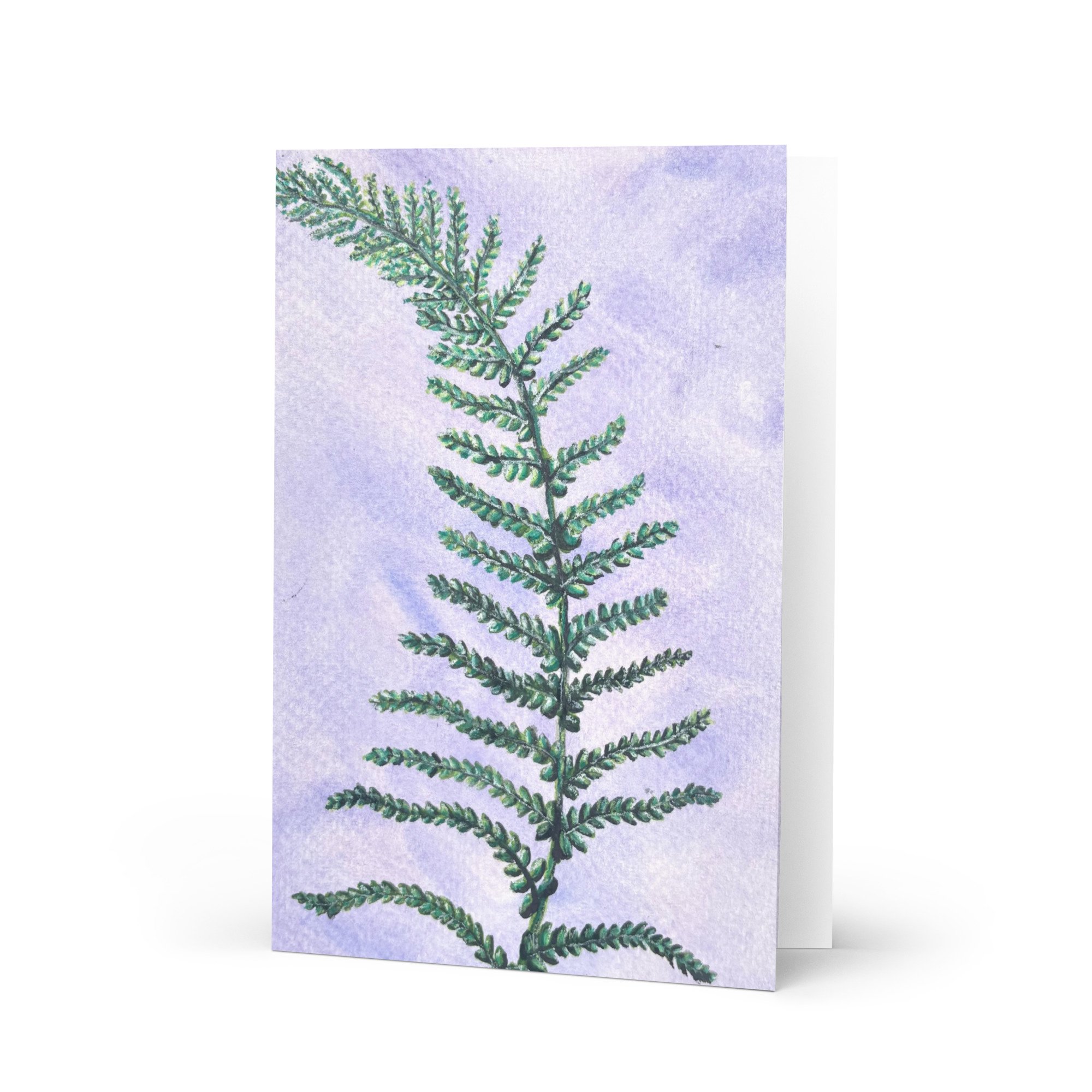 'Soft Fern' Greeting Card