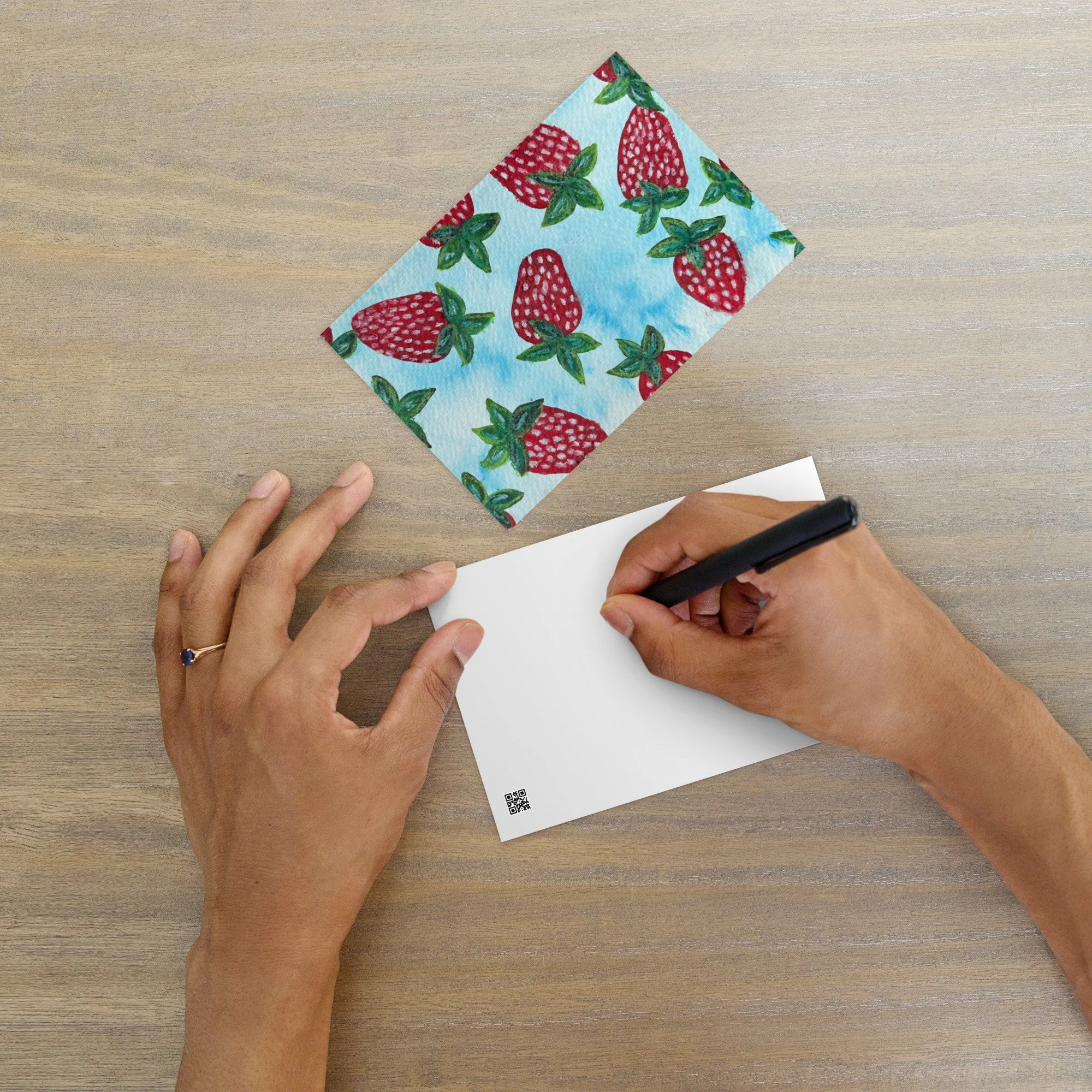 'Sweet Strawberries' Postcard
