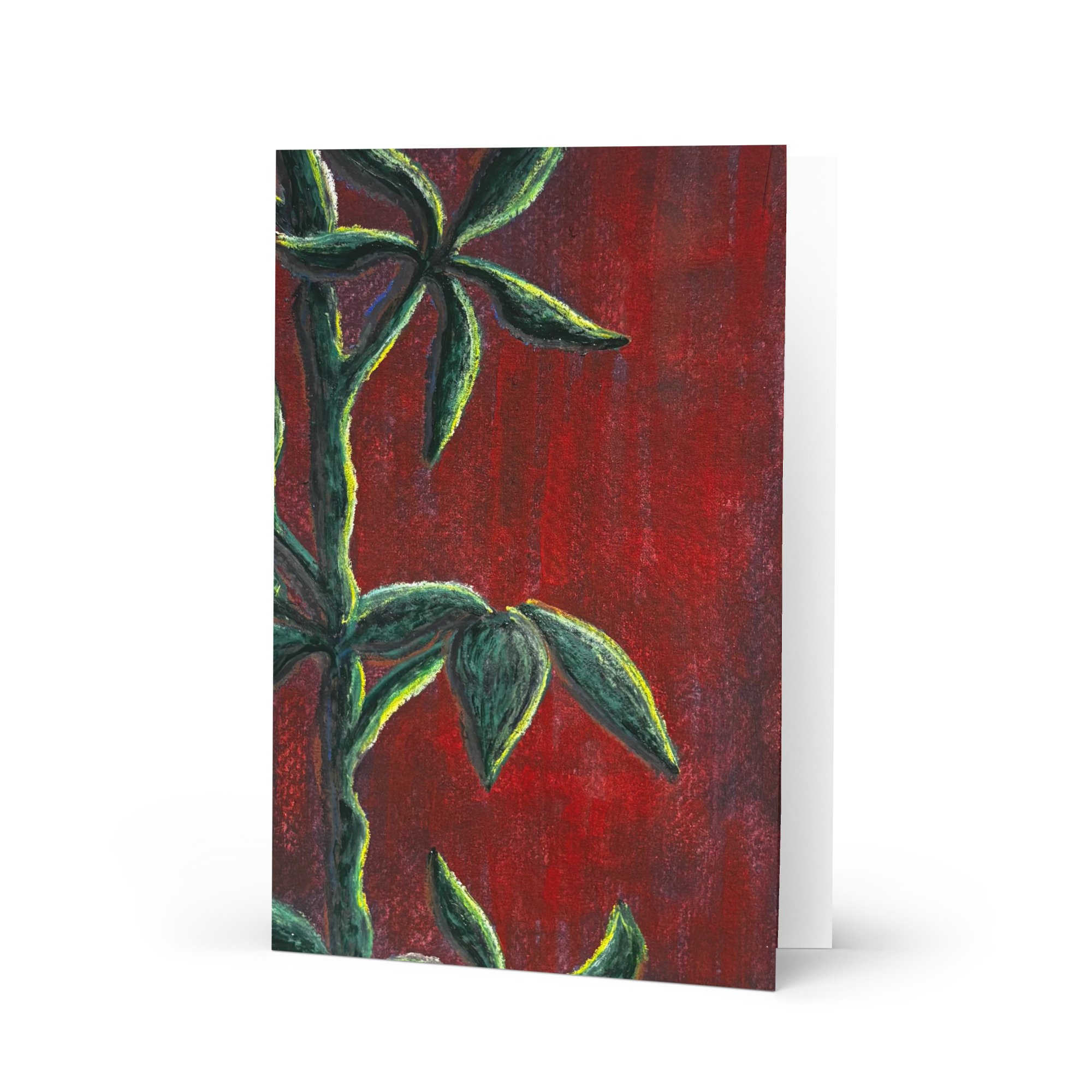 'Shefflera Alpina in the Evening' Greeting Card