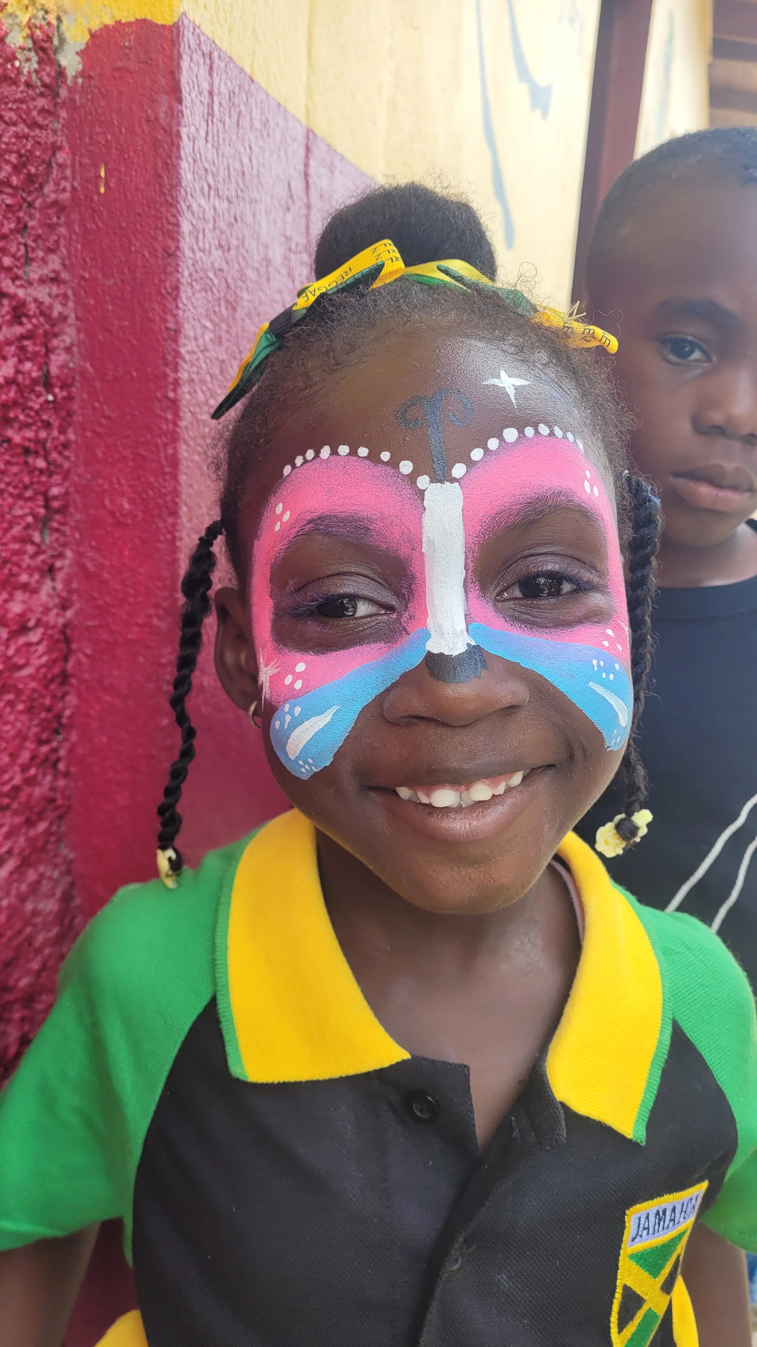 face painting @ PBS' jamaica day 2025