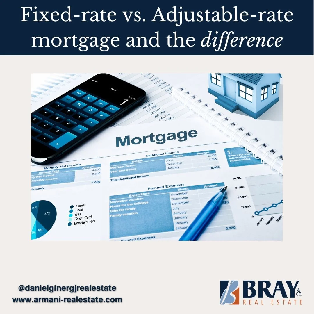 🏠 Fixed-Rate vs. Adjustable-Rate Mortgage &mdash; What&rsquo;s the Difference? 💸
Choosing the right mortgage starts with understanding the terms &mdash; and how they affect your monthly payments long-term.

Here&rsquo;s a quick breakdown 👇

💰 Fix