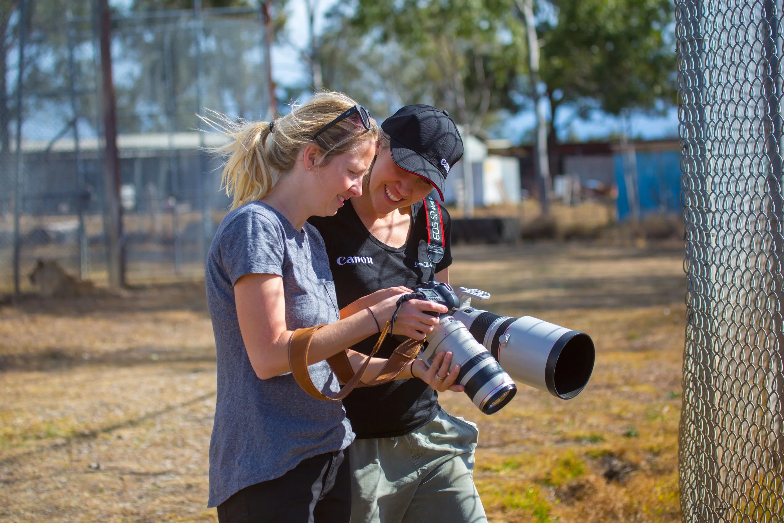 Wildlife photographer at ZAMBI sanctuary