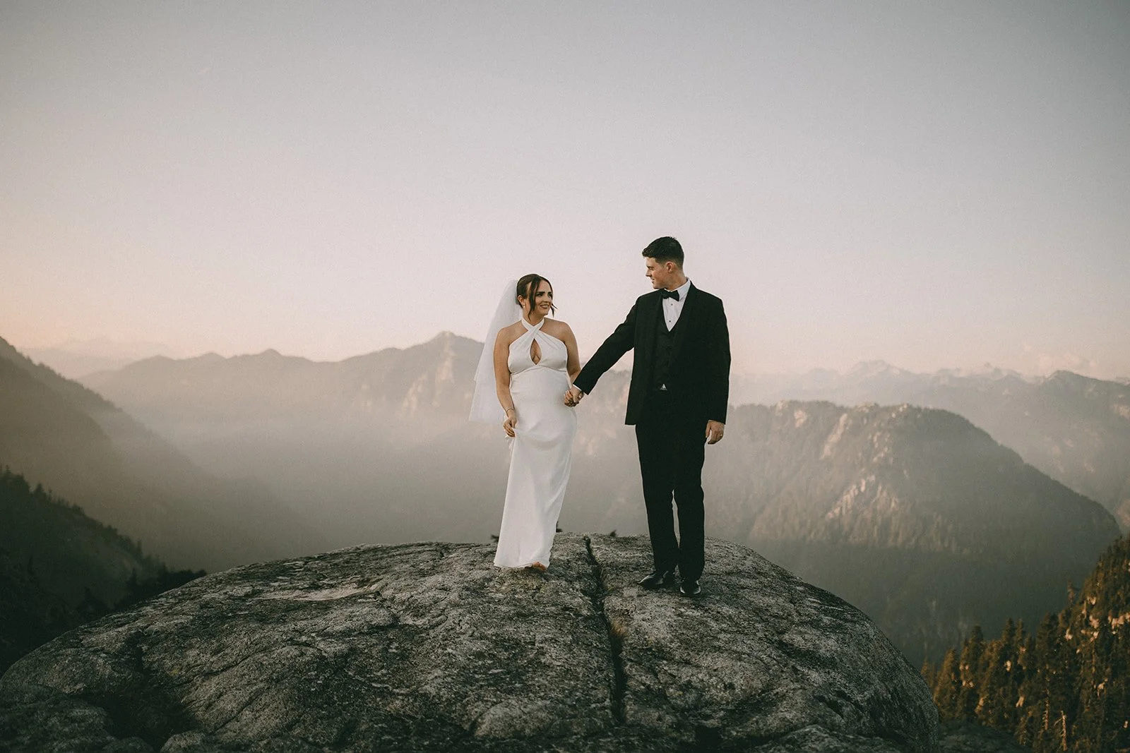 vows on the peak of a mountain