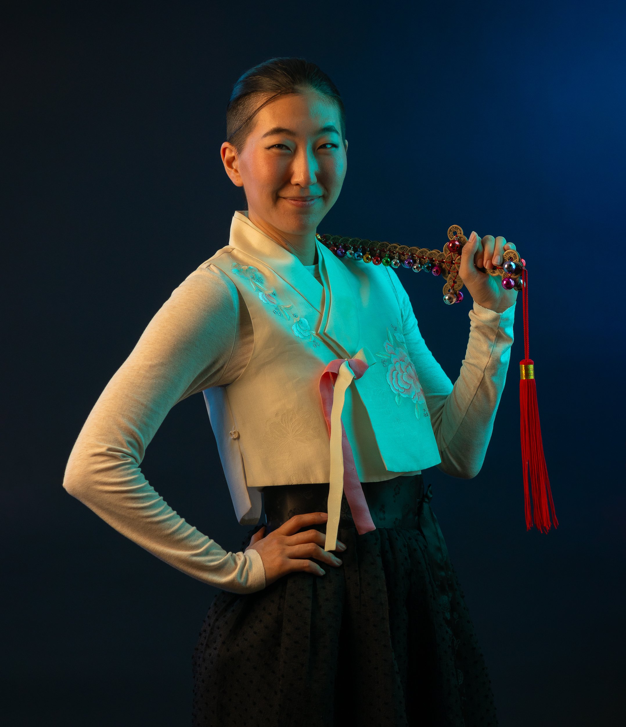 baby Mudang modern hanbok Mudang tool