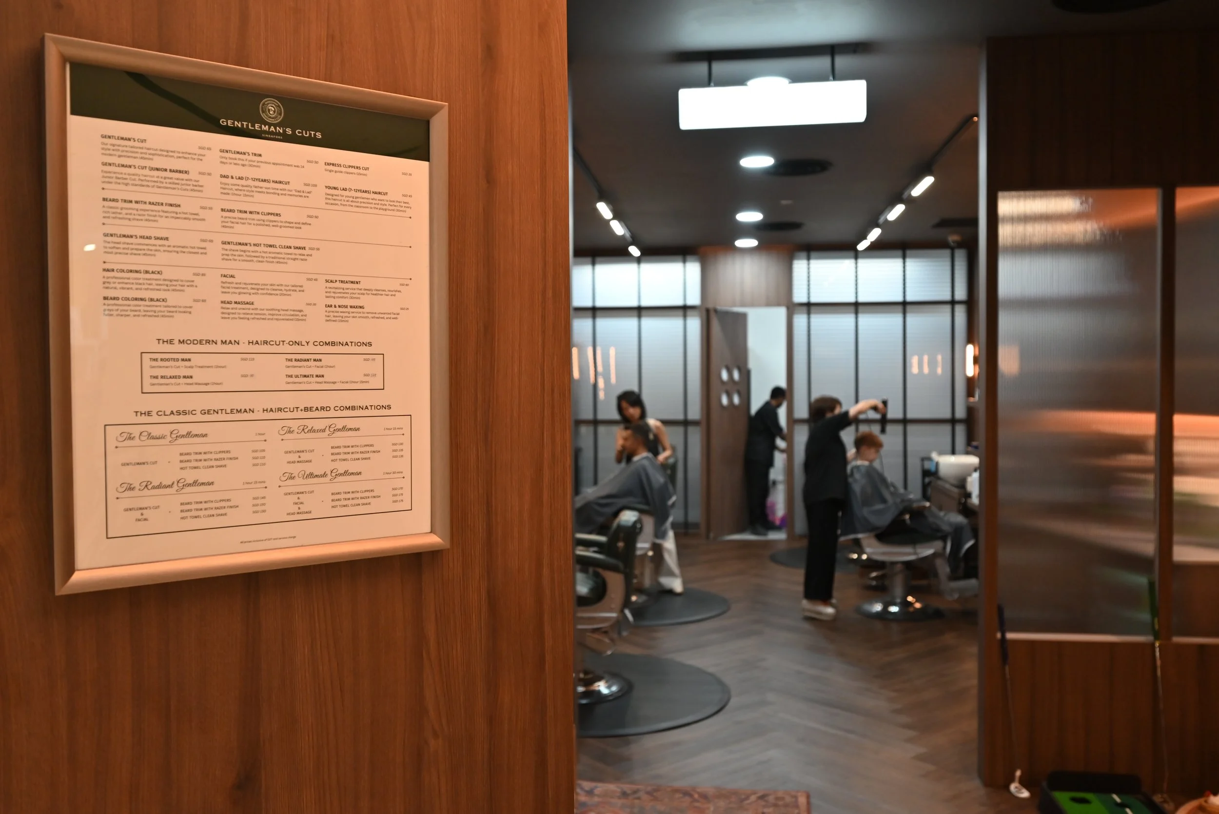 From menu to mirror, every detail at Gentleman's Cuts is designed for the modern man who knows grooming is an art — and he’s the canvas. 
