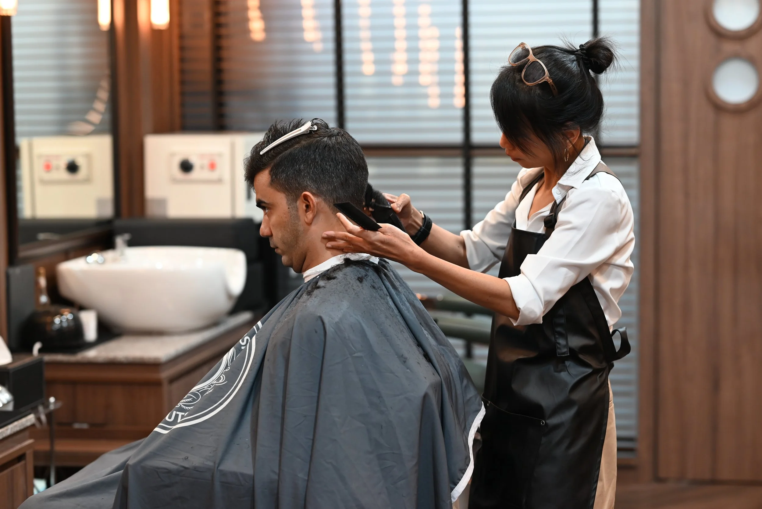 When Niki’s on the job, there are no bad hair days—only sharp lines and fresh fades. Her clippers are fast, her scissors are precise. Just sit back, relax, and let the pro work her magic.