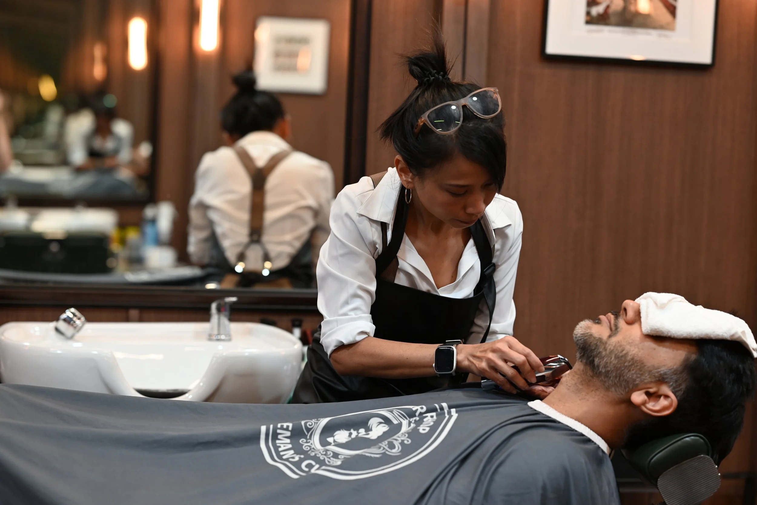 Nothing beats a hot towel, a steady hand, and a razor-sharp finish. Niki brings precision and care to every beard sculpting session, ensuring clean lines and a refined look. You just sit back, close your eyes, and let the magic happen.