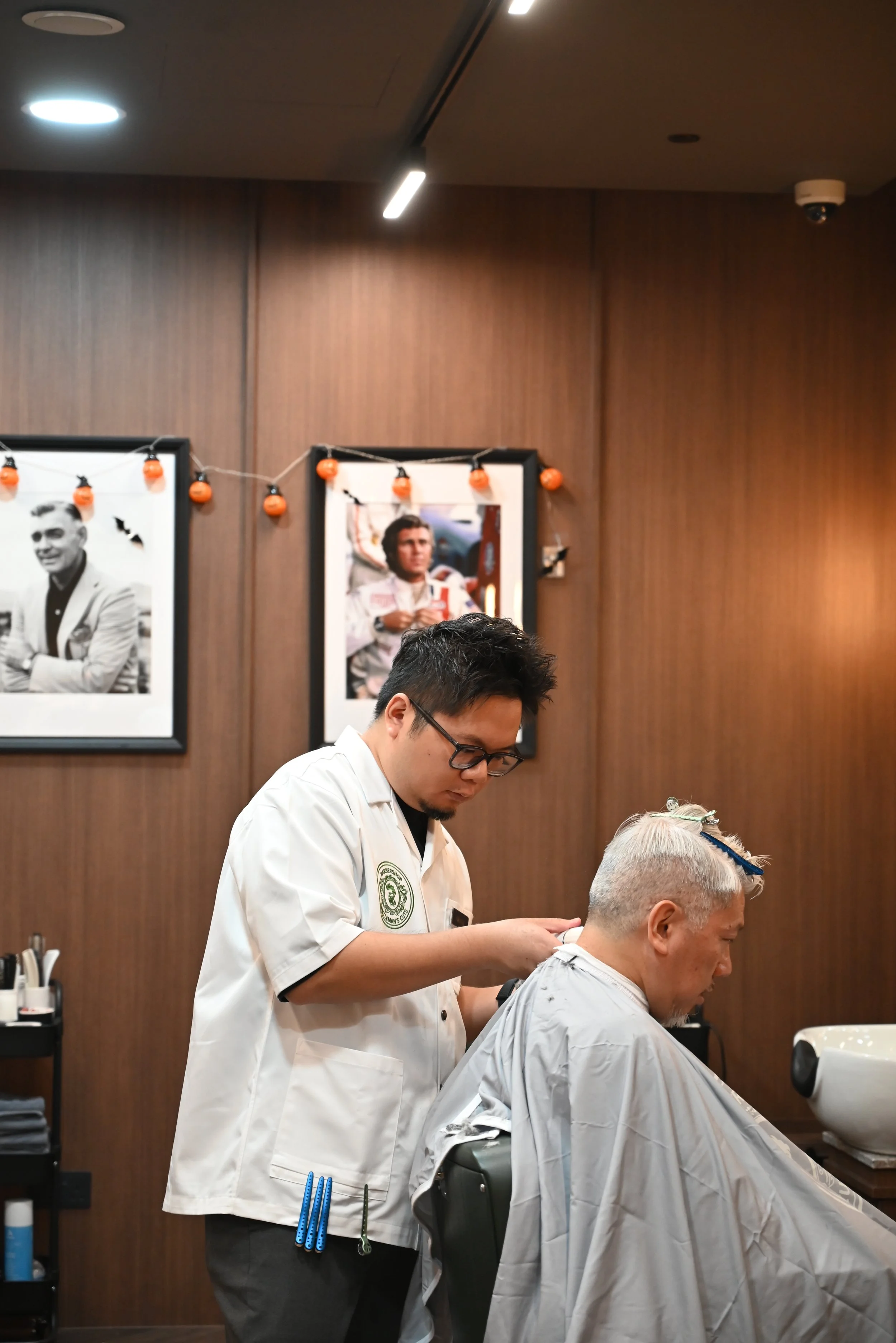 Beard shaping terminology explained through grooming demonstration