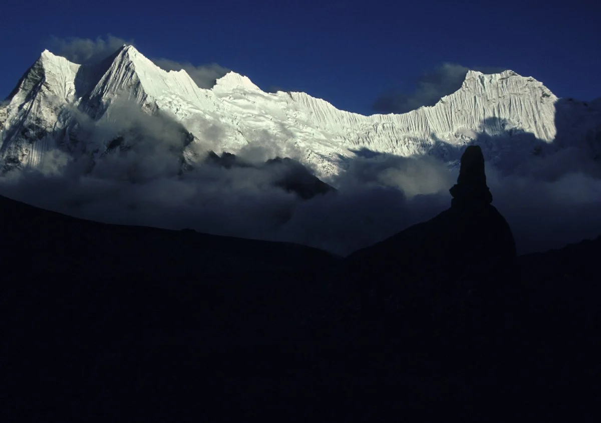 Looking south from Nuptse base camp