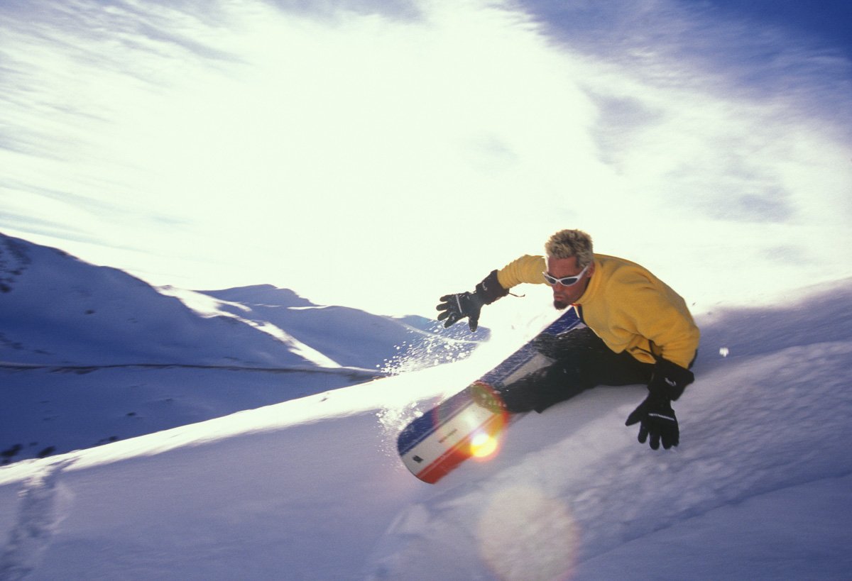Late-90s: Andrew Bielecki at Loveland pass. He always found the perfect wave.