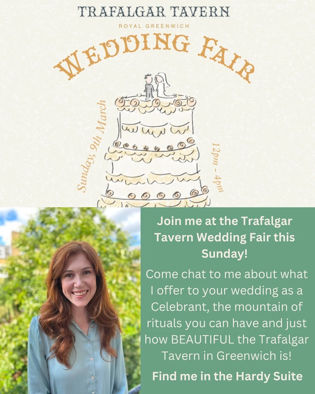 SUPER EXCITED to share that I will be at Trafalgar Tavern&rsquo;s Wedding Fair THIS SUNDAY!

As I live really close to Greenwich, I have been a long-time lover of the Trafalgar Tavern. The food, the view out to the Thames, the vibe, the decor, the mi