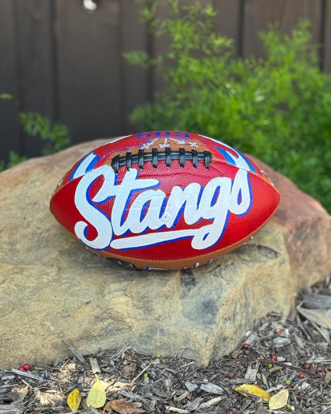 πΊπ Hey Grapevine—and beyond!
Check out this custom hand-painted football I donated for the Grapevine High School Marching Band’s Silent Auction on Saturday, July 26! π¨
All proceeds support the band’s upcoming marching season&md