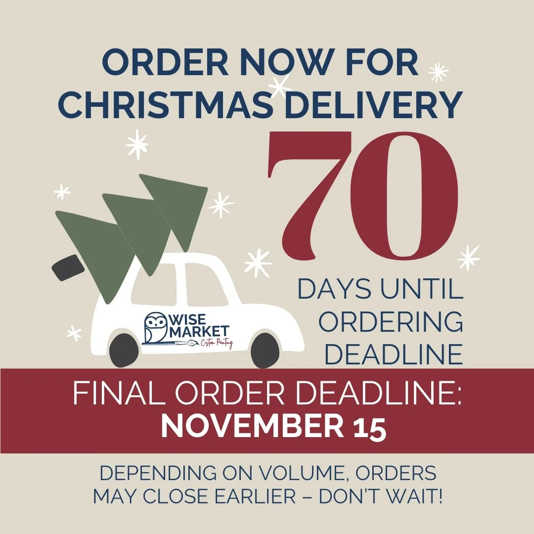 π It may be September, but in our workshop it’s already Christmas time.
β¨ Last day to order without rush fees: NOVEMBER 15
β¨ Every piece is hand-painted and takes time.
β¨ Orders may close earlier once our schedule fills.
If you’ve been