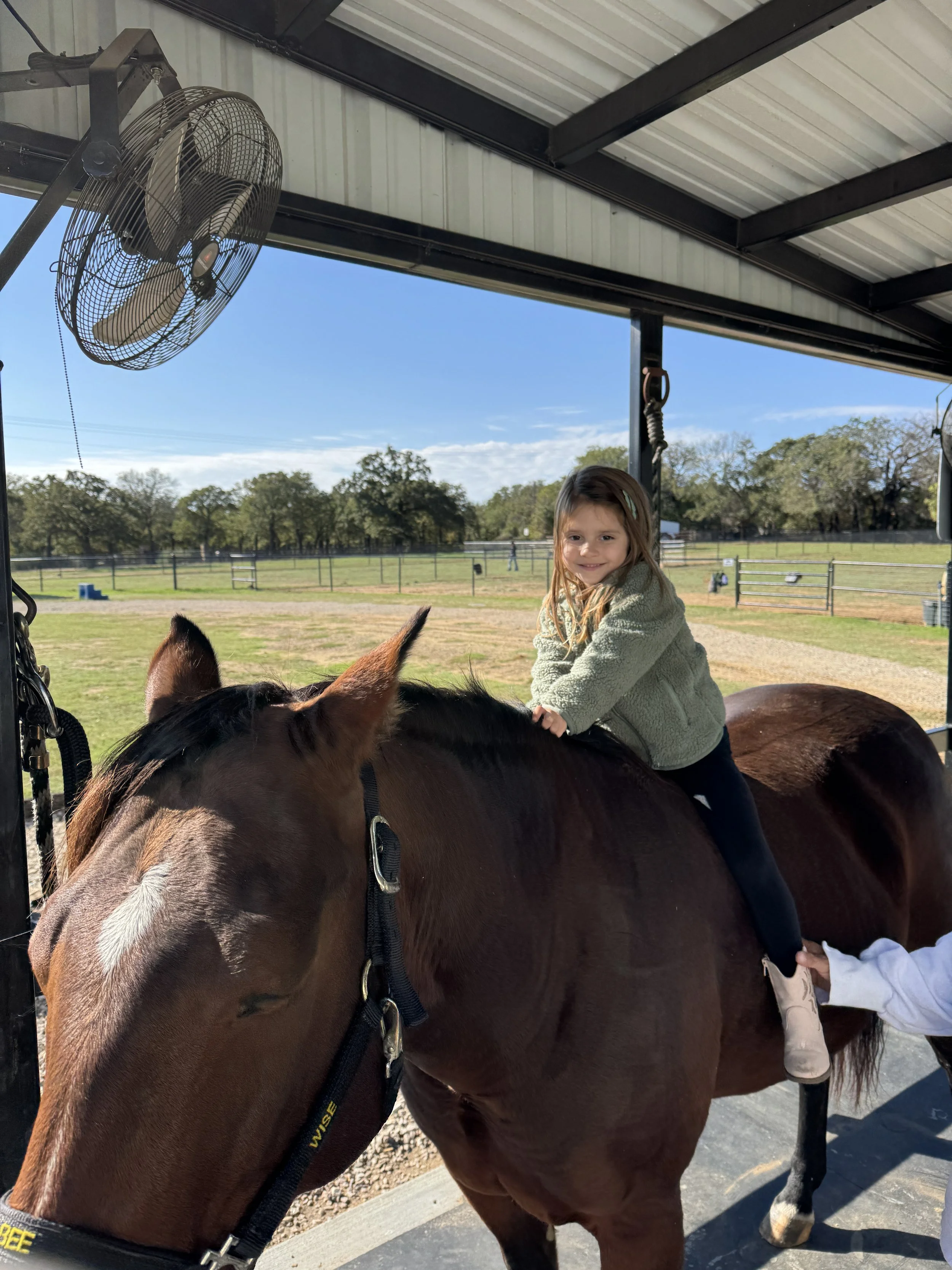 The queen on her throne.