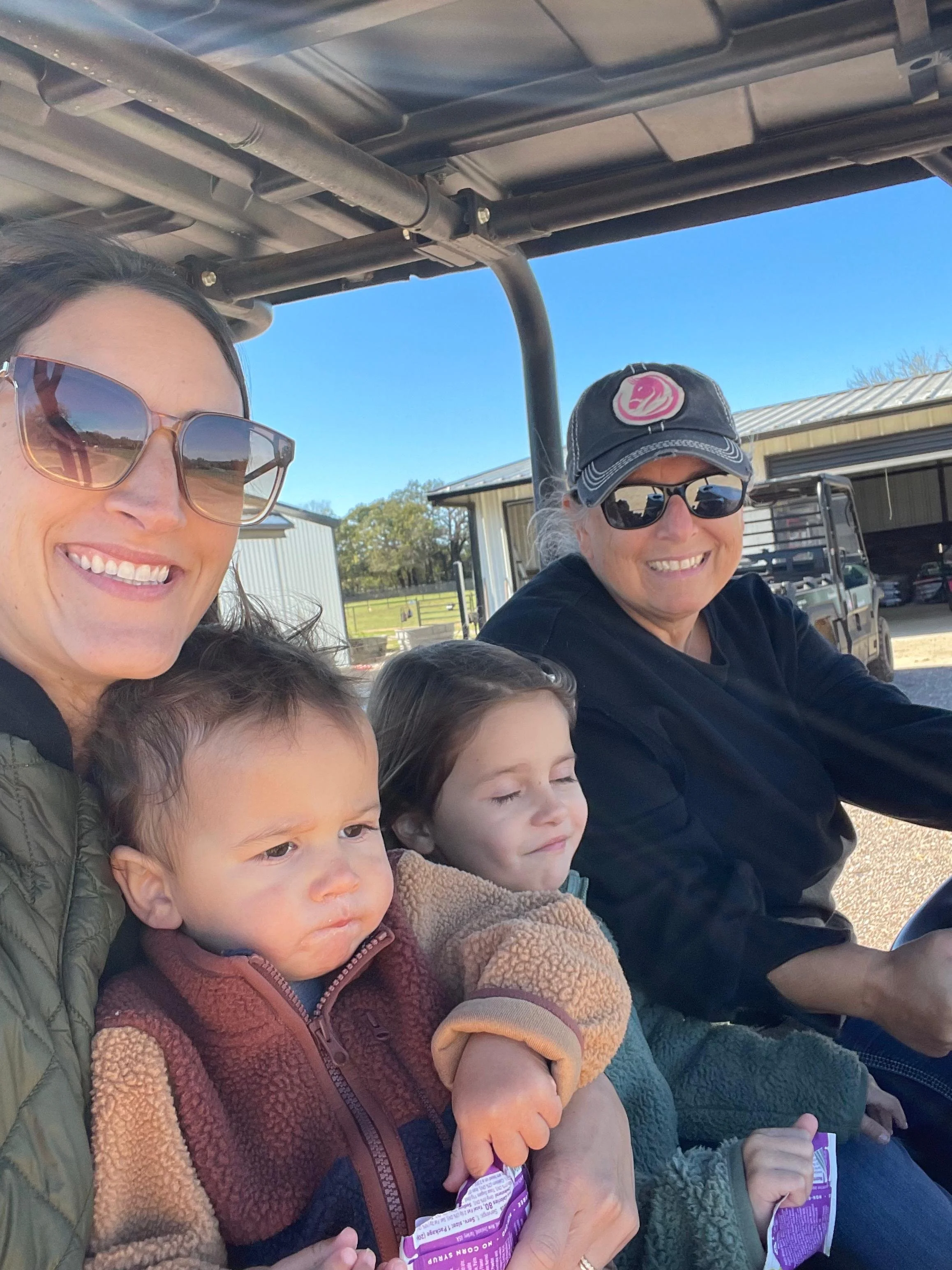 Showing off Bee’s backyard… all 100 acres of it.