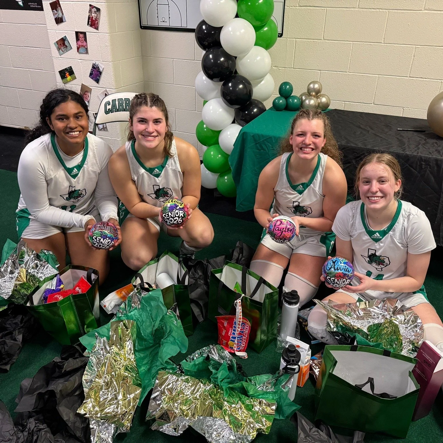 Four senior girls. Four mini basketballs. One chapter wrapping up with the Southlake Carroll Dragons.

These hand-painted mini basketballs were created to celebrate their senior year and everything that comes with it. Early mornings, late nights, tou