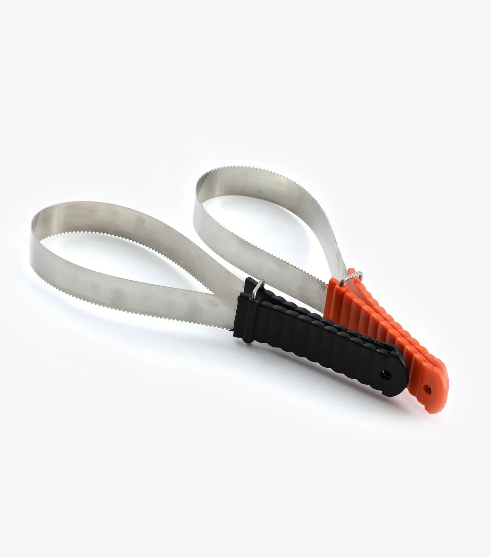 You use the flat side?