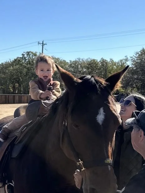 When the smile is bigger than the saddle.