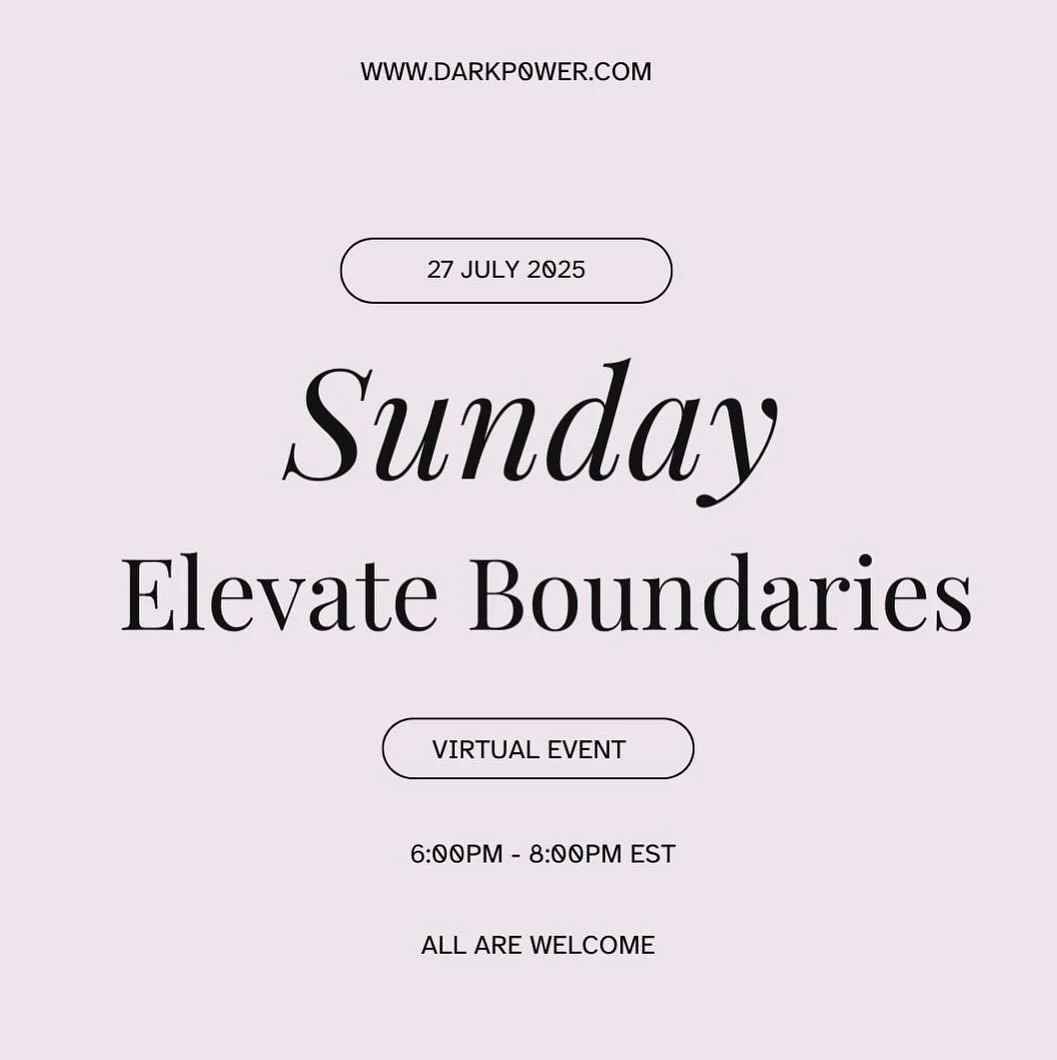 Join our virtual event: Setting Boundaries Without Guilt&mdash;a safe, empowering space to reset &amp; recharge. 
⠀
📍Online | RSVP via link in bio 

⠀
#Darkp0wer #SettingBoundaries #ProtectYourPeace #HealingTogether #VirtualEmpowerment #PersonalGrow