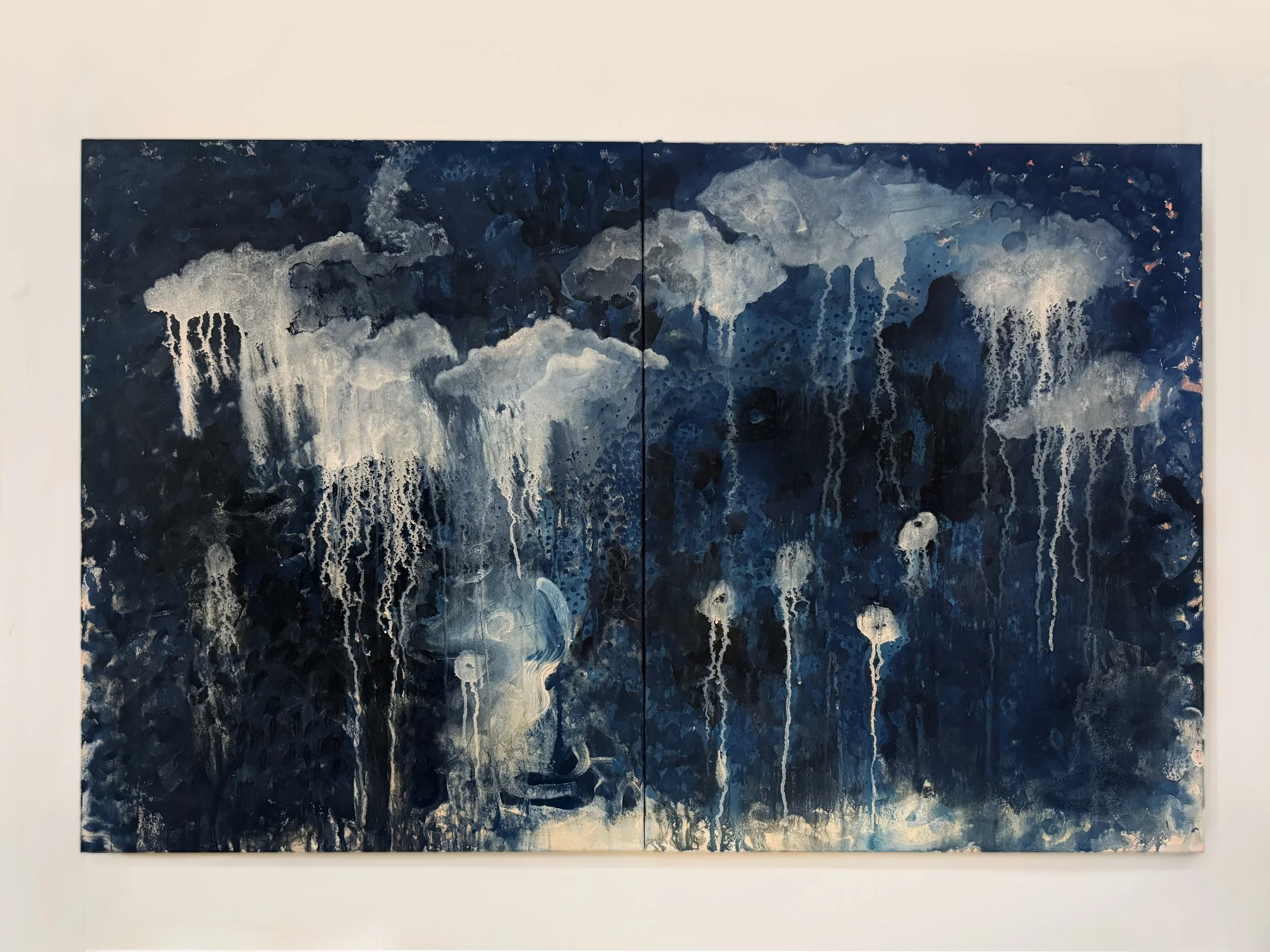 the deep {diptych} | 83 x 130 cm