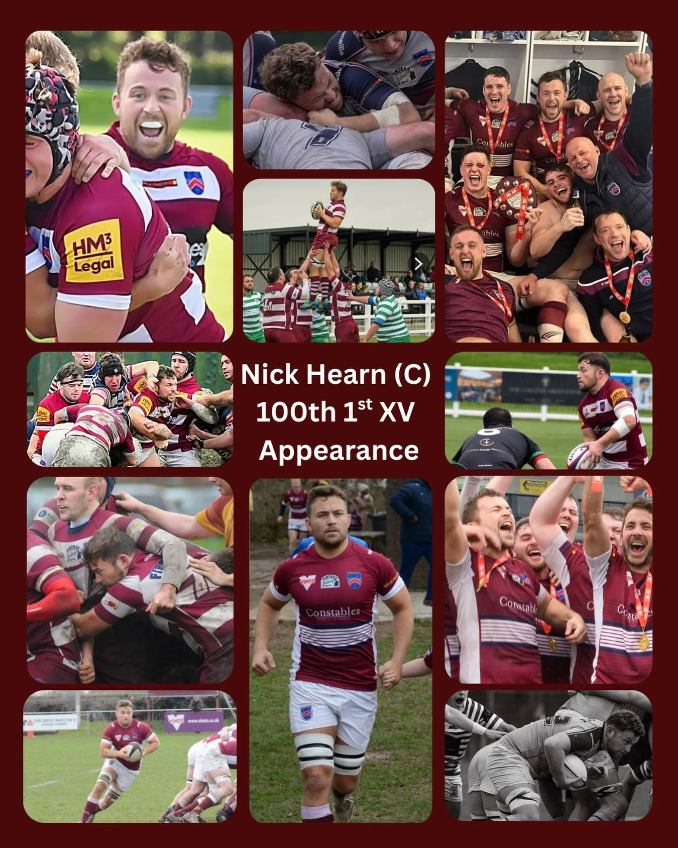Today marks our club captain @nick_hearn7 100th 1st XV appearance! Congratulations Skipper! 🫡