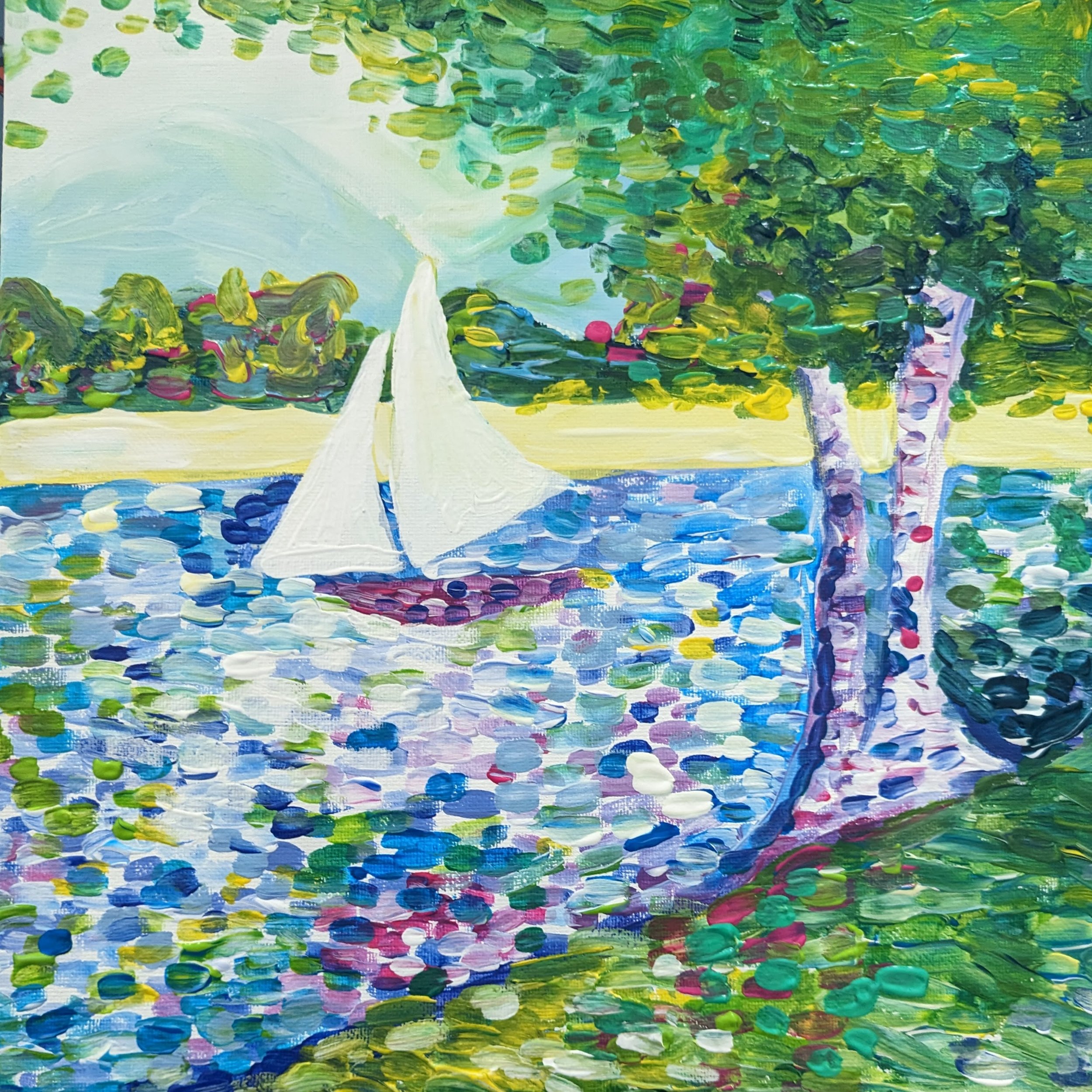 Painting &amp; Wine - Pointillism Style 31.01.2026