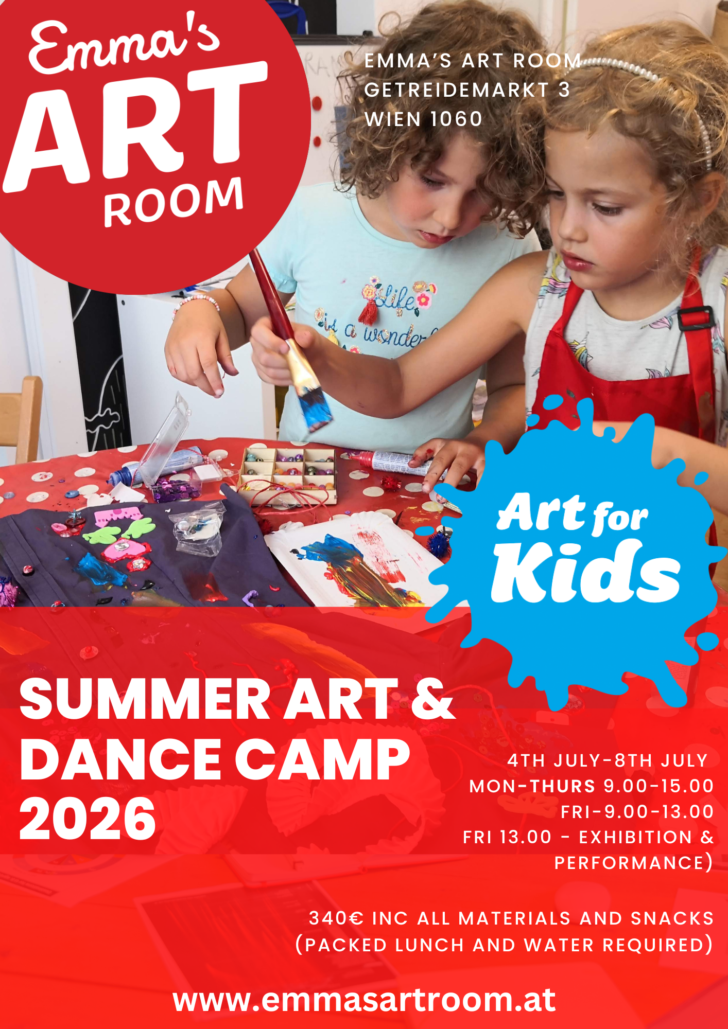Summer Art &amp; Dance Camp 6th-10th July 2026
