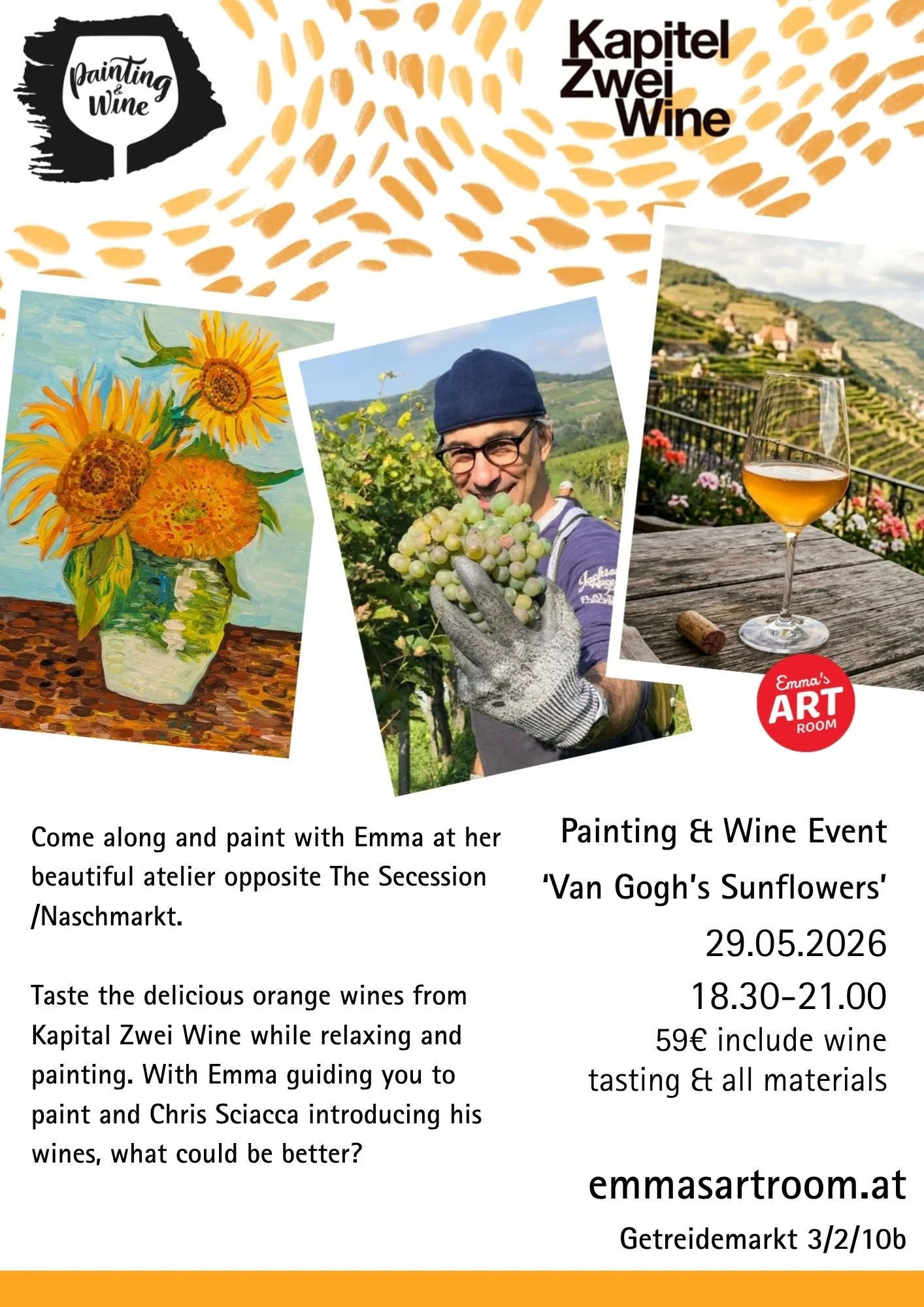 Painting &amp; Wine Tasting - The Sunflowers 29.05.2026 