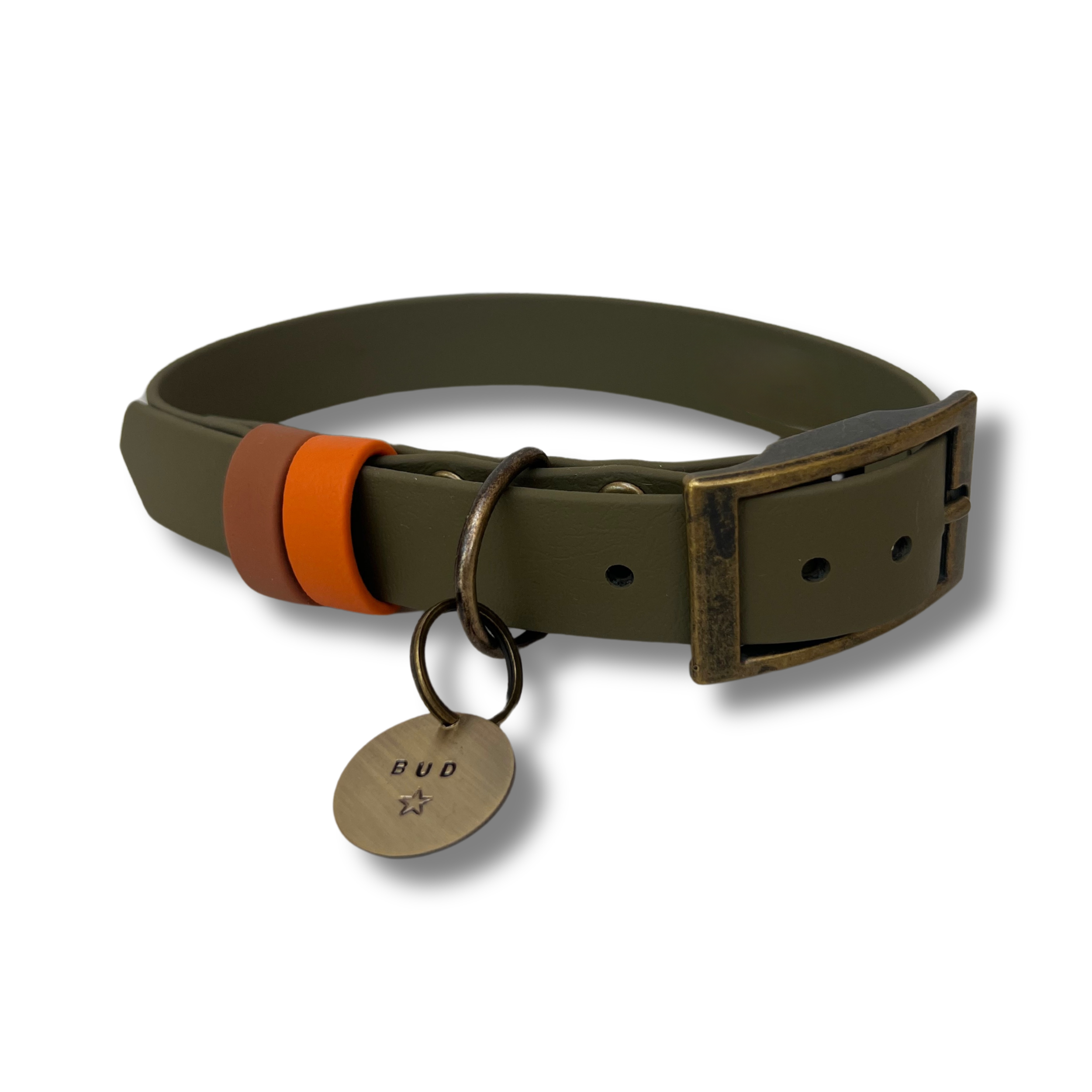 Dashwood Dog - Olive Green Double Keeper Waterproof Biothane® Collar