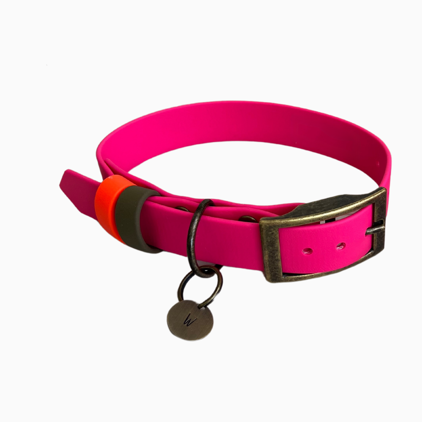 Dashwood Dog Hot Pink Double Keeper Waterproof Biothane® Collar