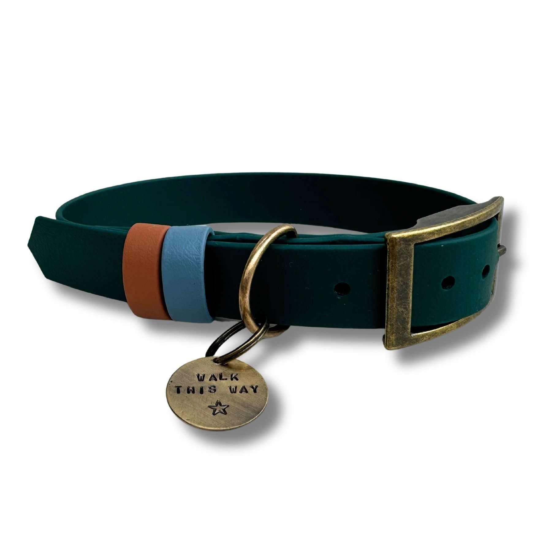 Dashwood Dog Hunter Green Double Keeper Waterproof Biothane® Collar