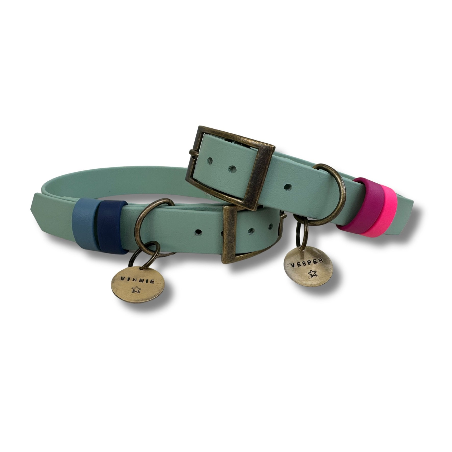 Dashwood Dog Sage Green Double Keeper Waterproof Biothane® Collar