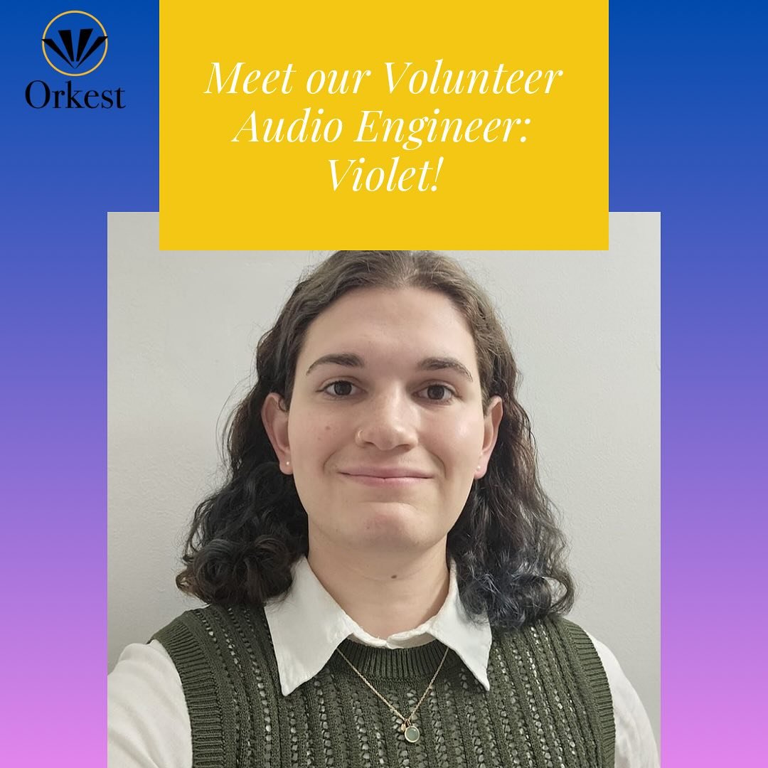 Meet our volunteer audio engineer @violetblitzsound ! Violet will be engineering for us for upcoming concert at @buhtc on October 17!
🎧🥁🎵. Violet Blitz (she/her) is a Boston-based sound engineer and percussionist. Originally from Washington, DC, s