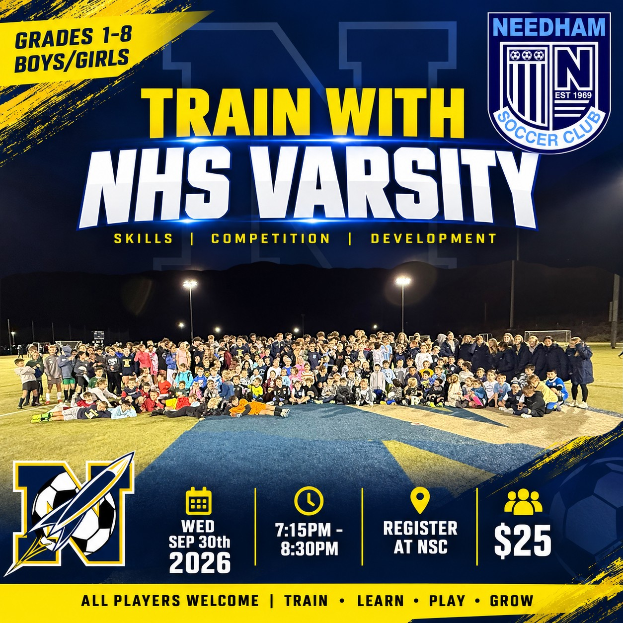 NHS Train with Varsity Soccer