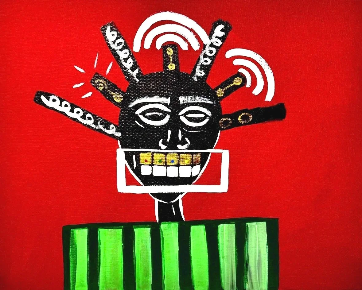 Hive Mind, 2025
Acrylic on Cotton Canvas.
24 x 18 inches. 