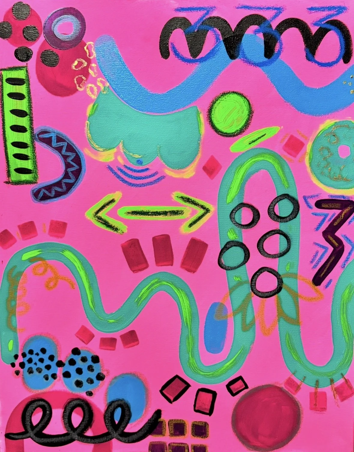 333nergy In Motion, 2025
18 X 24 inches
Acrylic on Canvas