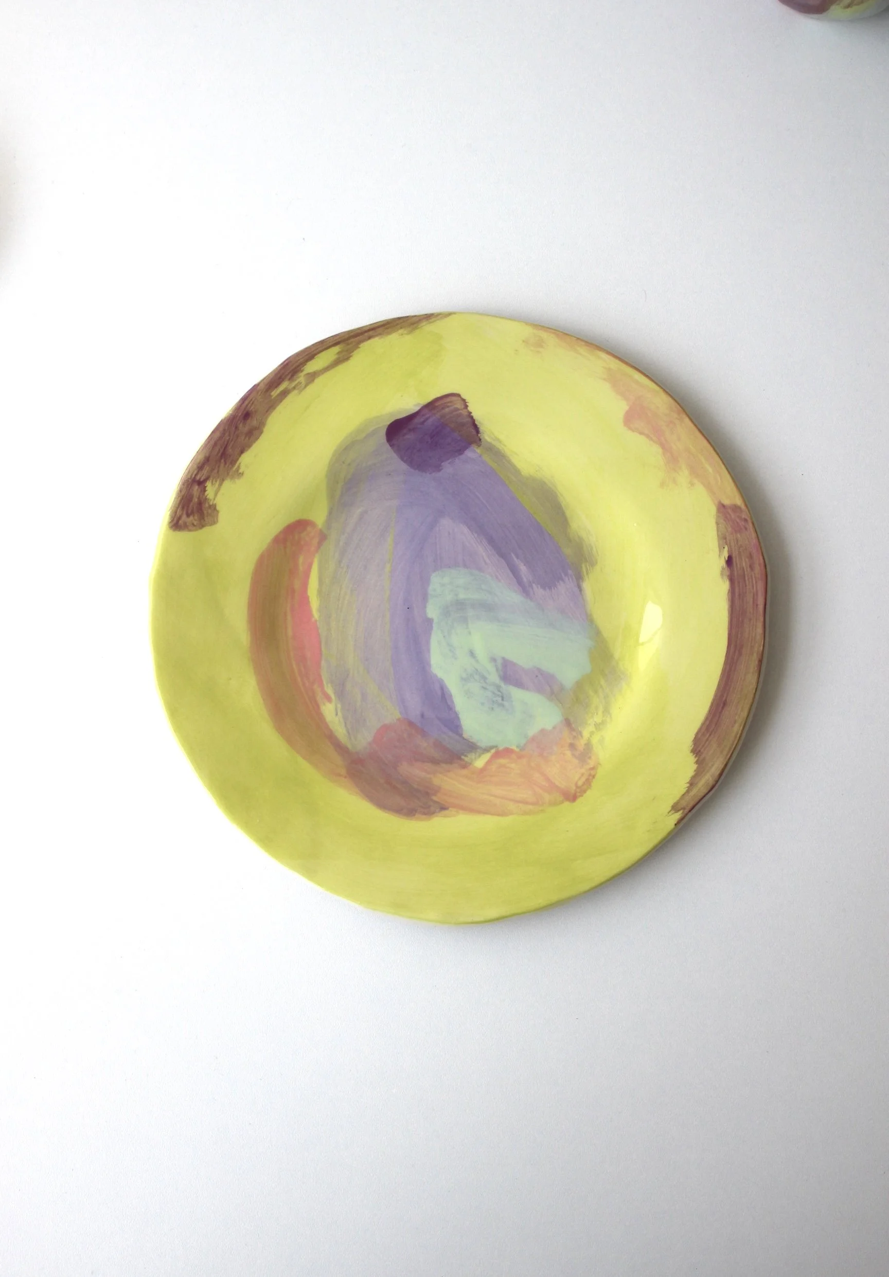 Assiette jaune 2