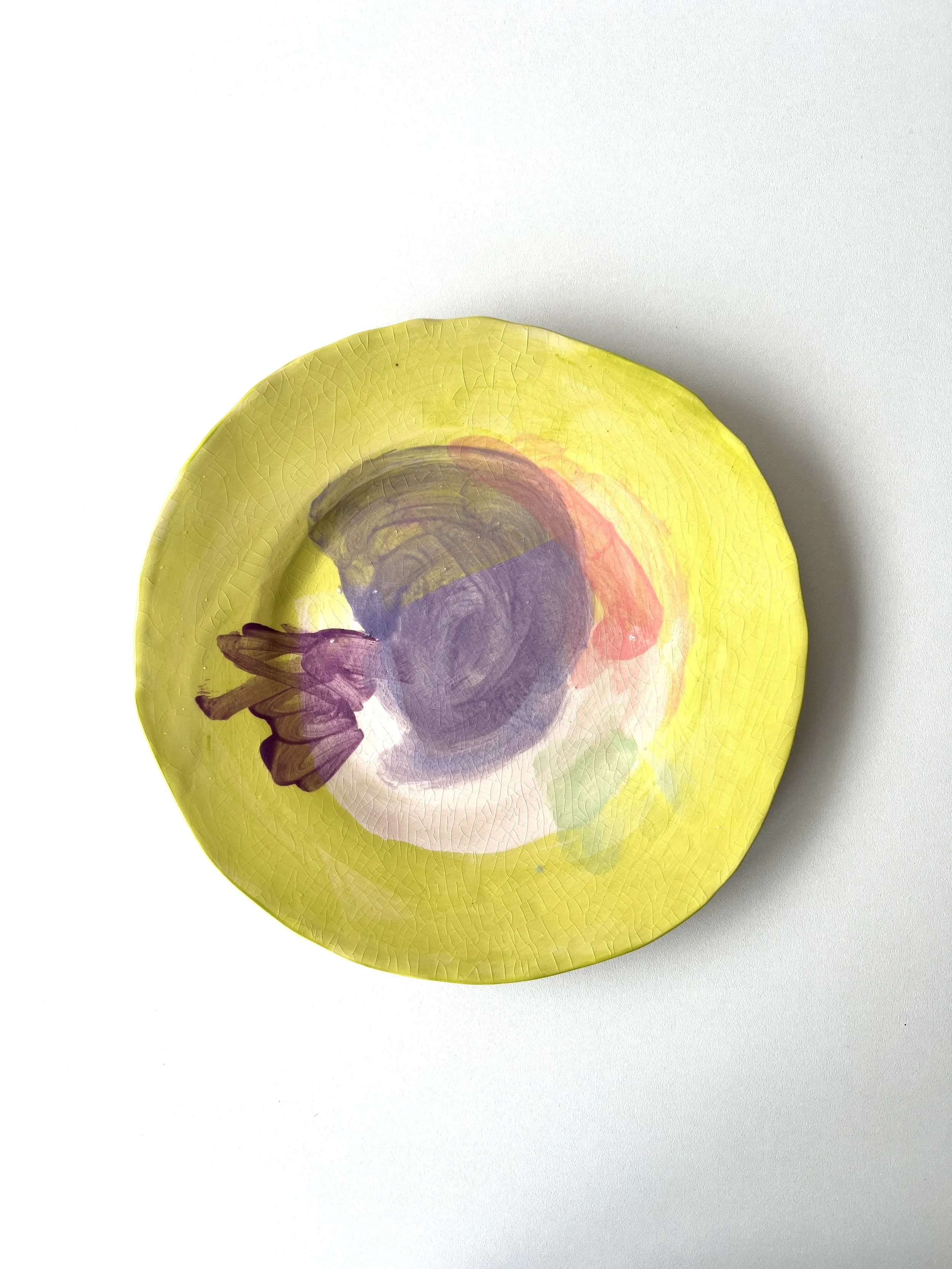 Assiette jaune
