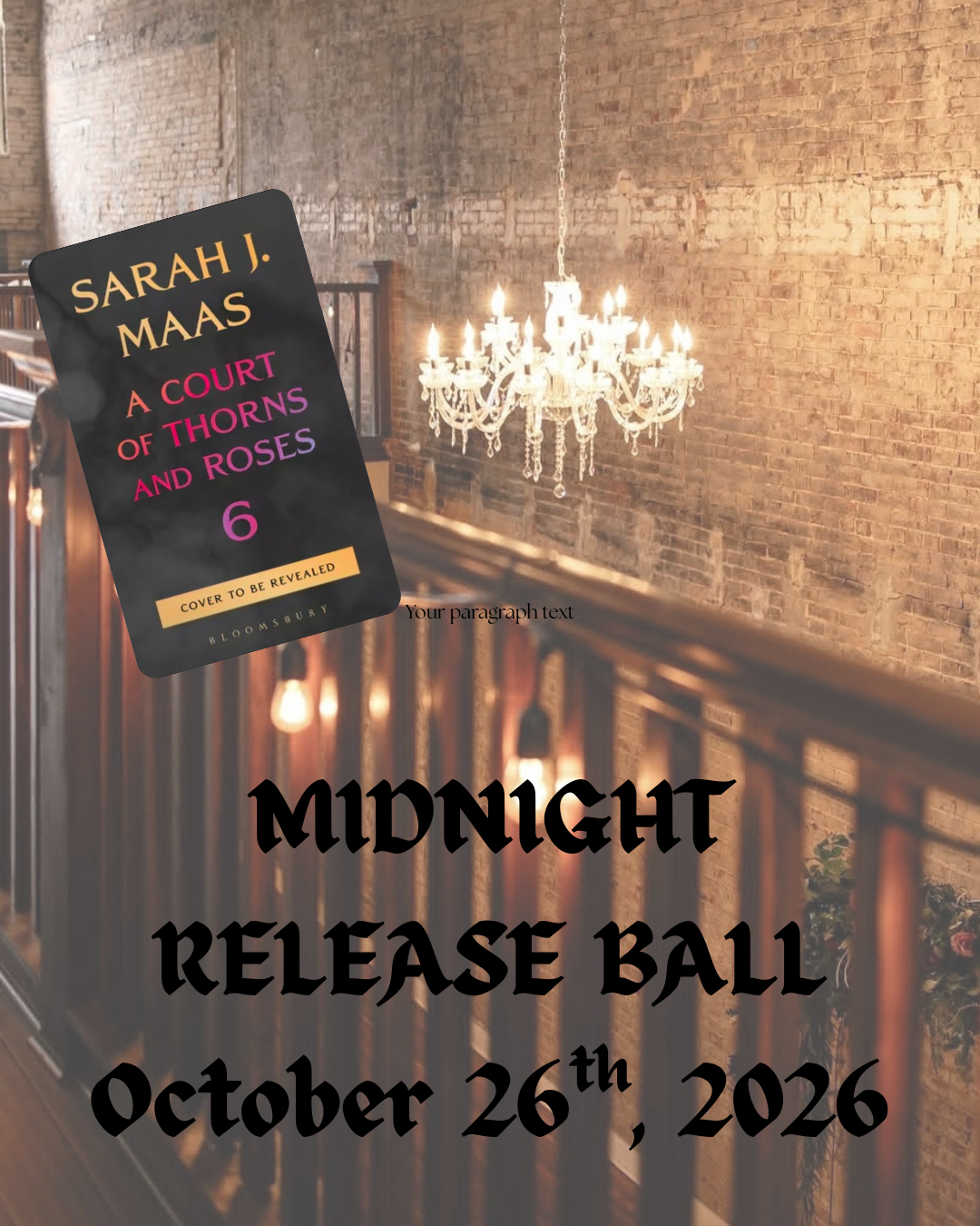 ACOTAR 6 MIDNIGHT RELEASE BALL