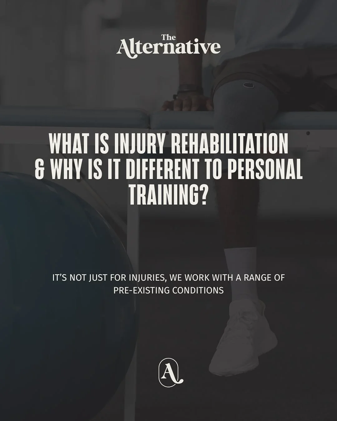 Injury rehab is like highly specialised personal training with a very individualised programme of exercises, prescribed to your body. 

If you&rsquo;ve ever worked with a PT and felt that sessions were needed but exacerbated your symptoms, then injur
