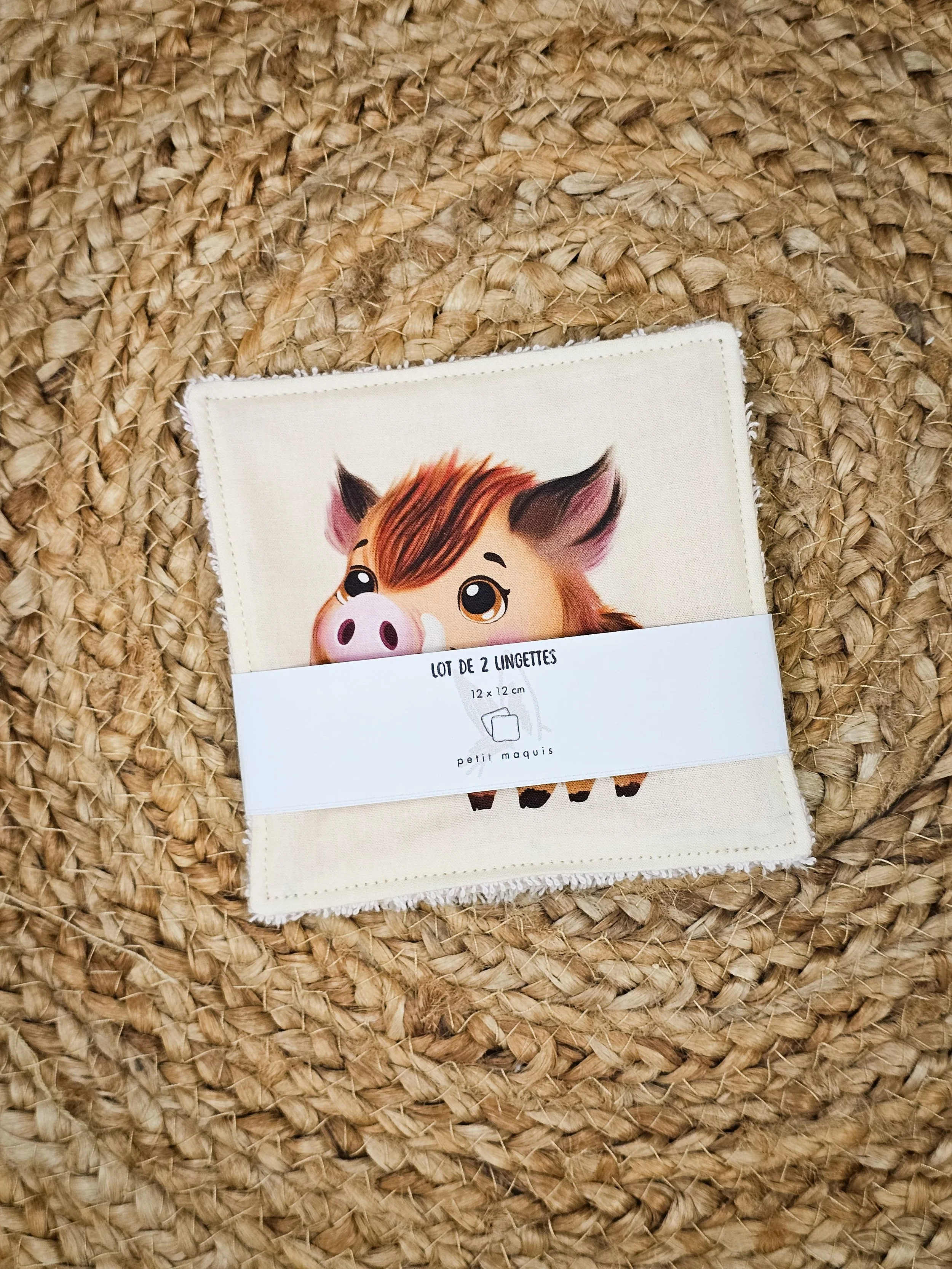 Lot de 2 lingettes sanglier
